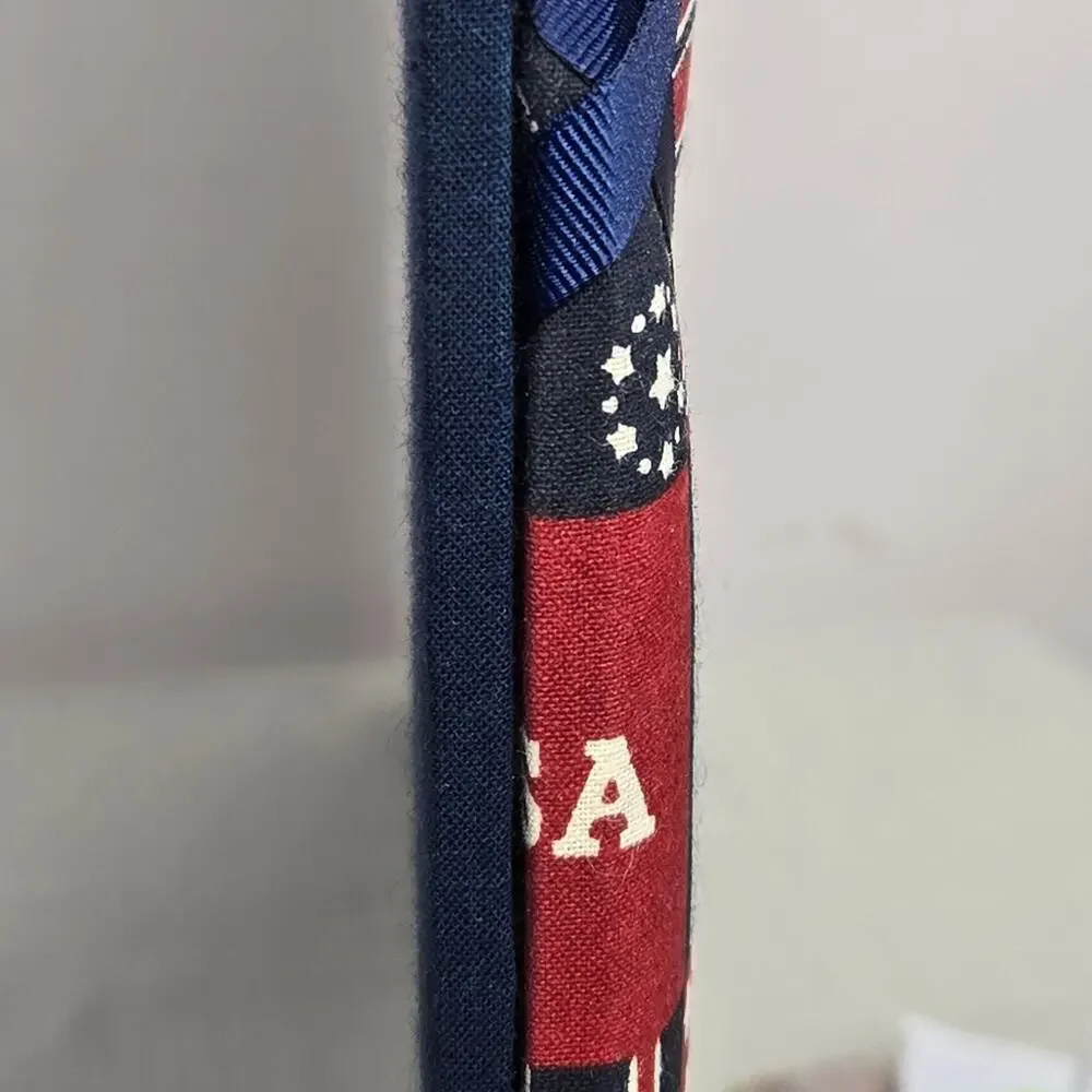 Patriotic Americana French Memo Board Handmade In VT 16x20in NWOT